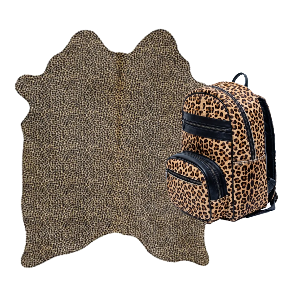 Bovine Hair-on Hide Jaguar Print