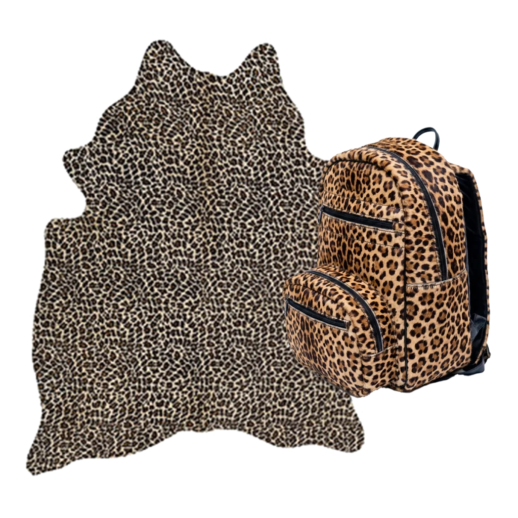 Bovine Hair-on Hide Leopard print