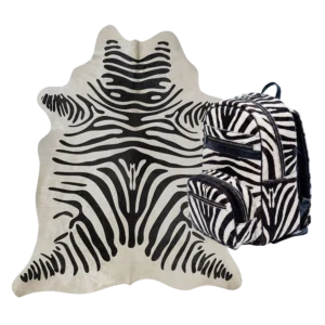 Bovine Hair-on Hide Zebra Print